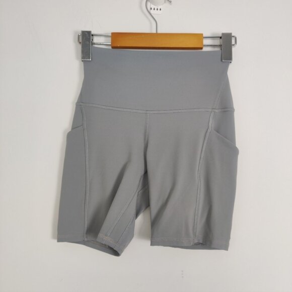 Lululemon Align High Rise Short with Pockets 8 inch Rhino Grey Size 4 - Picture 1 of 4